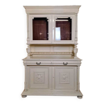 Joli buffet style renaissance laqu blanc vers 1850