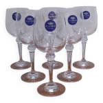 Trs joli srie de 6 verre a vin en cristal berghoff