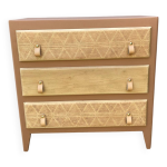Jolie commode relookee bohème ethnique compact Jolie commode relookee bohème ethnique compact