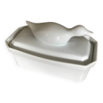 Trs jolie terrine oie en porcelaine fine
