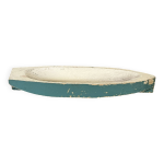 Jouet de bassin en bois, petite barque plate, jouet ancien