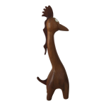 Jouet bois girafe vintage teck scandinave 1960 - 70