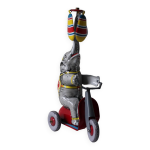 Jouets mécaniques vintage jw / germany western eléphant au scooter Jouets mécaniques vintage jw / germany western eléphant au scooter