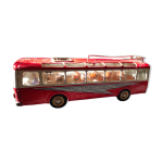 Joustra autocar bus setra transeurope jouet ancien tole moteur  friction 39cm