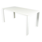 Kartell / table  manger italienne moderne vintage blanche / ferruccio laviani / 2000