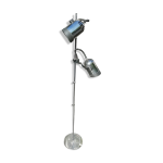 Lampadaire 2 spots annes 70