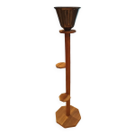 Lampadaire ancien vintage bois