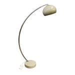 Lampadaire arc en marbre et chrome vers 1970 Lampadaire arc en marbre et chrome vers 1970