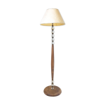 Lampadaire art dco en chne et verre