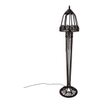 Lampadaire art nouveau en fer forg, 1920