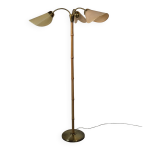 Lampadaire en bambou et laiton