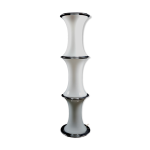 Lampadaire bambou en verre de murano, enrico tronconi vistosi - 1970s