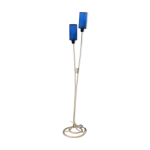 Lampadaire blanc abat - jour bleu années 1960 Lampadaire blanc abat - jour bleu années 1960