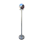 Lampadaire boule sur pieds en mtal chrom, anne 60 / 70