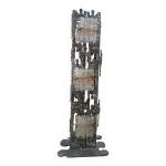 Lampadaire brutaliste par albano poli pour poliarte 1970s