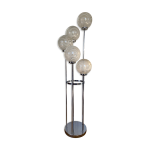 Lampadaire cascade 5 globes marinha grande factory ann�es 70