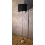 Lampadaire chrome or liseuse deluxe sur pied vintage 1980 reglable hauteur et inclinable
