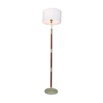 Lampadaire design scandinave teck et laiton Lampadaire design scandinave teck et laiton