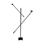 Lampadaire double design michel senn, dition artlumire annes 80