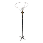 Lampadaire gilles sermadiras 3 feux de lumires, pied rglable