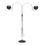 Lampadaire globe oculaire  double arc gepo vintage space age