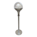 Lampadaire globe en verre de murano design italien vintage targetti 1960