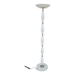 Lampadaire halogne des annes 60 en cramique marbre et laiton