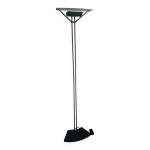Lampadaire halogne noir design sigheaki asahara, circa 1980