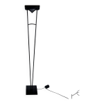 Lampadaire halogne postmoderne, annes 1990