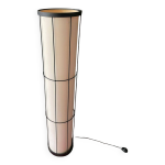Lampadaire haut en tissu