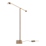 Lampadaire hillebrand halogne bronze 1980 allemagne