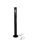 Lampadaire iconique italien noir artemide megaron des annes 1980