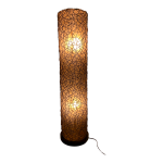 Lampadaire italien en rotin et fibre de verre des annes soixante