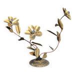 Lampadaire lampe fleur vintage en laiton style hollywood regency 1960 Lampadaire lampe fleur vintage en laiton style hollywood regency 1960