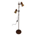 Lampadaire leuchten 1990 en bois et laiton