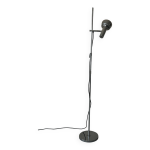 Lampadaire liseuse en mtal chrom 1 spot, design 1970