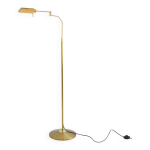 Lampadaire, liseuse orientable et ajustable en laiton doré, 1970 Lampadaire, liseuse orientable et ajustable en laiton doré, 1970