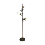 Lampadaire liseuse vintage 3 spots annes 70