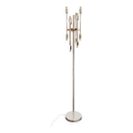 Lampadaire en mtal chrom  12 lumires, 1970