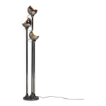 Lampadaire en mtal chrom, italie annes 1970