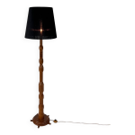Lampadaire moderniste en chne, france, 1960s