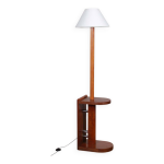 Lampadaire moderniste en chêne et métal chromé, attribué à dim, 1930 Lampadaire moderniste en chêne et métal chromé, attribué à dim, 1930