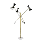 Lampadaire moonlight 3 bras noir