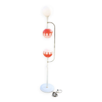 Lampadaire opalines et laiton des annes 60 / 70'