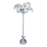 Lampadaire palmier blanc vintage 3 globes