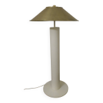 Lampadaire peter preller pour tecta avec abat - jour en laiton, annes 1980