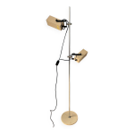 Lampadaire philips space age vintage cr�me taupe des ann�es 70