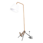 Lampadaire avec porte revues
