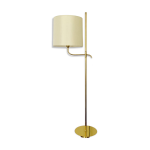 Lampadaire réglable en laiton des années 1970 par florian schulz Lampadaire réglable en laiton des années 1970 par florian schulz