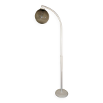 Lampadaire rglable en mtal avec sa boule fum vintage modle boule de chez roger pradier 1970